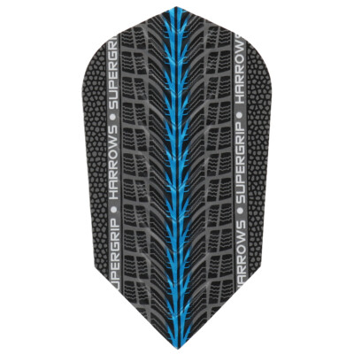 60 Harrows premium Supergrip Dart Flights Qualität Slim Blau 20 Sets Sparpack