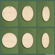 Wooden circle and oval blanks 4mm plywood for crafts, signs and plaques