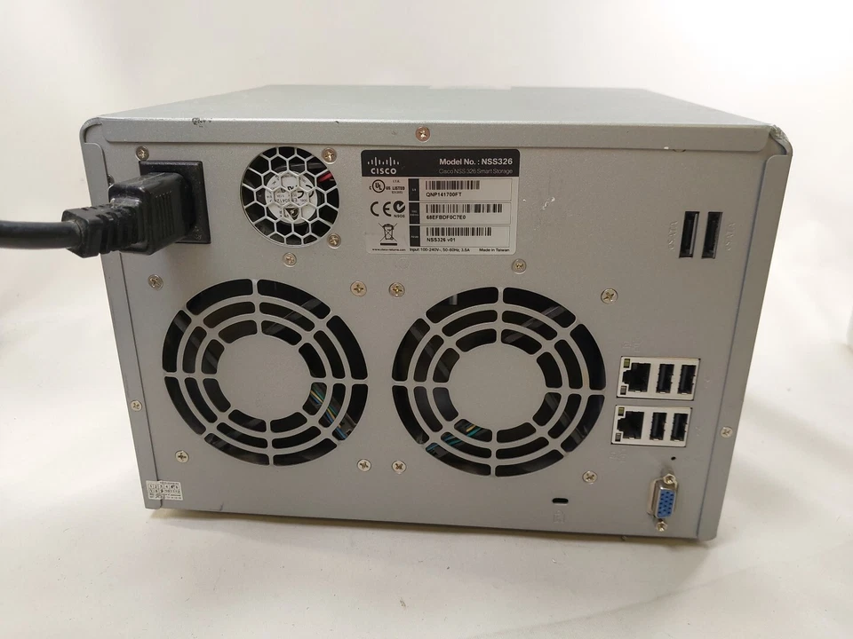 Cisco NSS326 326 Smart Storage RAID Box (No HDD's) Network Attached Storage NAS - Image 3 of 4