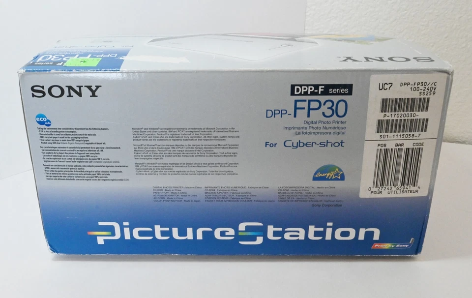 Sony Picture Station Digital Photo Printer DDP-F Series DPP-FP30 For Cyber-shot - Image 4 of 4