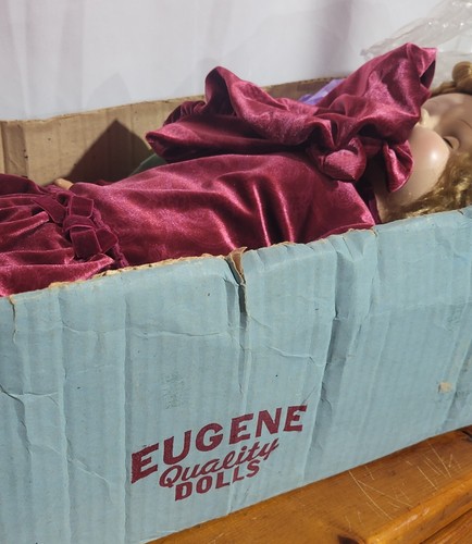 Vintage Mid 1940's Eugene Quality Doll 25" W/ Accessories & Appraisal T2820S #28 - Picture 13 of 23