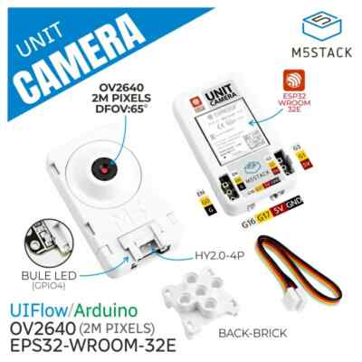 M5Stack OV2640 Unit Camera Module 2 Mega Pixel Wi-Fi Camera ESP32-WROOM-32E 