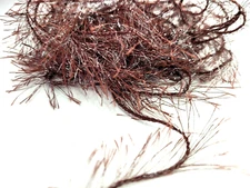 CRYSTAL ICE HACKLE - CHESTNUT - 5 Yds - Feather Replacement - Fly Tying Material