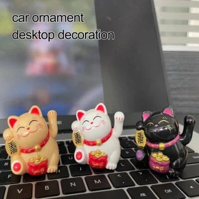 Solar Powered Waving Lucky Cat Home Office Decor Eco friendly and Charming