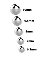 5 lbs Slingshot Steel Balls 5 Size Sample Pak  