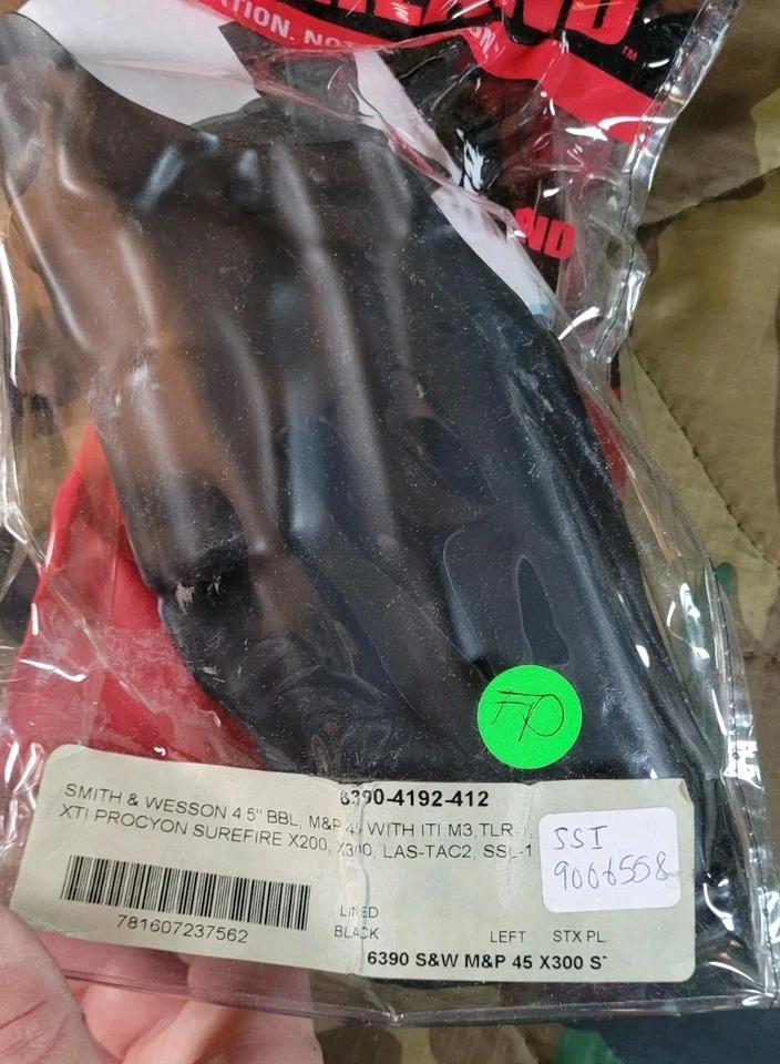 Safariland Smith&Wesson M&P 45 Acp With Light Tlr Surfire Left-hand Owb Black - Image 2 of 4