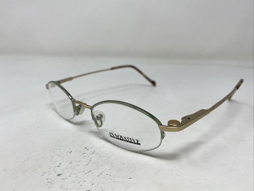 Innovador marco de gafas IMF-324 verde azulado/oro mate 45-20-140 con clip KT97 - Imagen 4 de 10