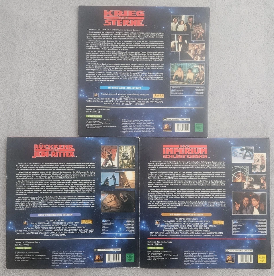 ​🚀 Star Wars Original-Trilogie auf Laserdisc - THX Widescreen Edition 🌌 - Bild 2 von 3