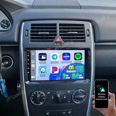 98DJESAOE5YUWYJ Android 15 Carplay Autoradio Für Mercedes-Benz A/B Klasse W169 W639 W245 2+64GB
