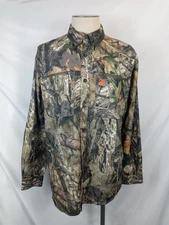 Game Winner Mens L Camo Hunting Shirt Button Up Long Sleeve Outdoor Camouflage