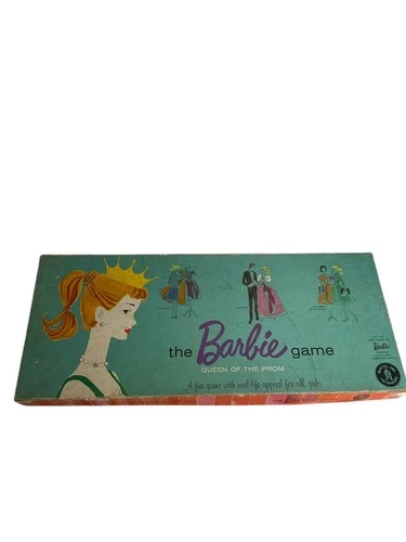 Vintage 1960 Barbie Board Game “Queen of the Prom” 🎀💄 Mid-Century Mattel