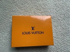 LV Louis Vuitton 6.5” X 5” Gift Box Orange Empty Box Only Cardboard Box New Gift