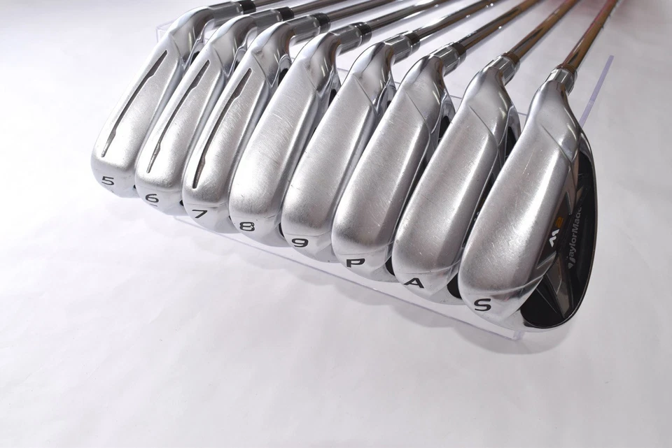 8 pezzi TaylorMade M2 Set di ferri 5-6-7-8-9-PW-AW-SW Flex Stiff REAX Steel... - Immagine 2 di 4