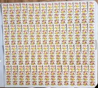 Vtg Mrs Grossman's Stickers 56 Strips Flowers (Each Strip 6.5"x2") Lot#2