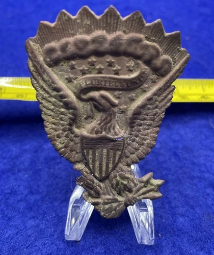 Civil War Authentic Hardee Hat Eagle.  Ships Fast Worldwide.  Free Combined S&H