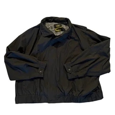 Vintage London Fog FOG Black Jacket 4X Made in Colombia Retro Windbreaker Gorp