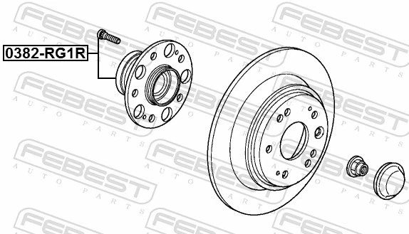 FEBEST 0382-RG1R Wheel Hub for HONDA - Bild 2 von 3