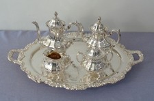 Vintage Towle Silver Plate 'Grand Duchess' Five-Piece Full Tea/Coffee Service 