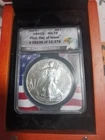 2022 American Silver Eagle ANACS MS70 "First Day of Issue" 1 oz .999 Fine Silver