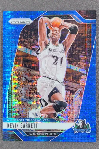 2024-25 Panini Prizm Kevin Garnett Legends Prizms Blue Pulsar /99 Minnesota