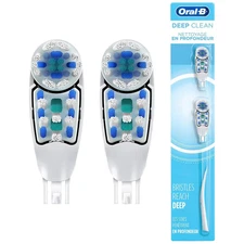 Oral-B Deep Clean Battery Powered Toothbrush Replacement Brush Heads, 2.0 ea