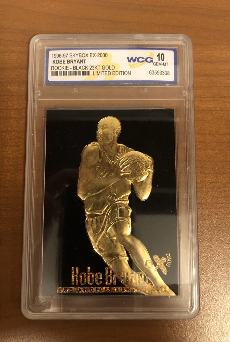 KOBE BRYANT 1996-97 Skybox EX-2000 Rookie 23KT Gold Card GEM KOBE BRYANT 1996-97 Skybox EX-2000 Rookie 23KT Gold Card GEM