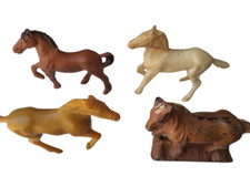 1950s Vintage AUBURN RUBBER / TIM-MEE TOYS Lot of 4 Horses