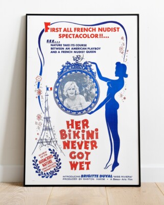 Her Bikini Never Got Wet Repro Filmposter 36''x24'' /#892
