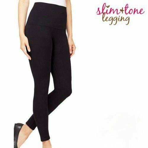 Slimming Shaping Compression Leggings Women High Waist Casual Sport Gym Leggings - Picture 3 of 5