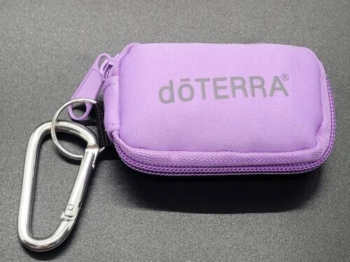 Estuche llavero púrpura aceite esencial doTerra 8 frascos ámbar más 15 ml Aromatouch Foto 2 de 4