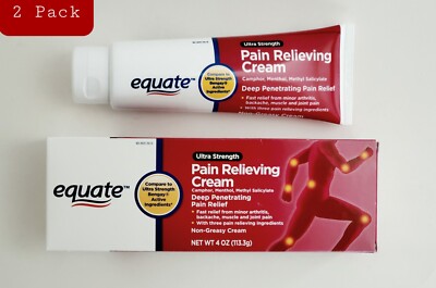 2 X Equate Maximum Strength Hydrocortisone Cream 1% Intensive Healing Formula...