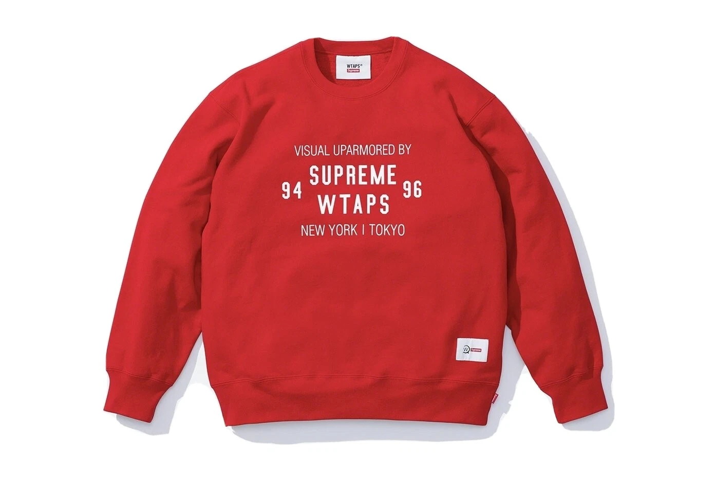 Supreme X Wtaps Crewneck Fw21 Red Size L