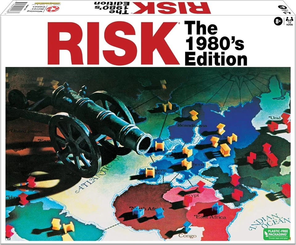Risk The 1980's Edition Board Game - Family Game Night Kids 8+ & Adults - Image 2 of 4