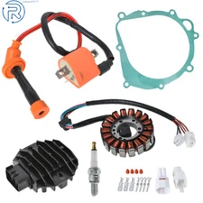 Ignition Coil Spark Plug Regulator Rectifier & Stator For Suzuki LTZ400 LT-Z400