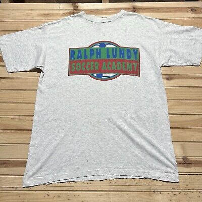 Vintage 90s Adidas Ralph Lundy Soccer Academy Single Stitch Vintage 90s Adidas Ralph Lundy Soccer Academy Single Stitch
