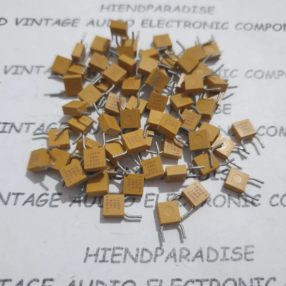 NUEVO DE LOTE AVX CK05BX103K 10NF 100V 0.01UF 100V 10% ALTA GAMA MIL GR TAPAS DE CERÁMICA! ¡50 piezas! Foto 2 de 3