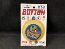 Tag Express 1997 New England Patriots Collector Button Made in the USA on Card