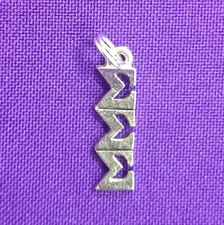 Sigma Sigma Sigma Sterling Plated Lavaliere EEE Sorority Greek Ann Peden Jewelry