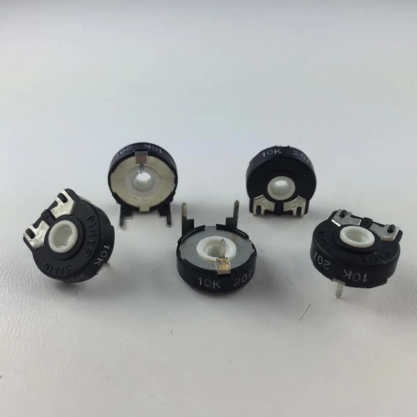 5 x Trimmer Piher PT-15-NV 10k Poti PT15NV 10KOhm Trimmpoti PT15 NV liegend 10K