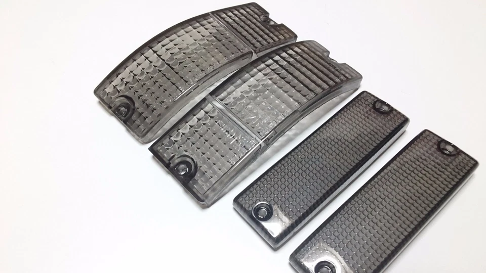 NUEVO 83 84 85 MAZDA RX7 RX-7 INTERMITENTE FRONTAL Y MARCADOR LATERAL LUZ CONJUNTO DE LENTES DE HUMO Foto 2 de 4