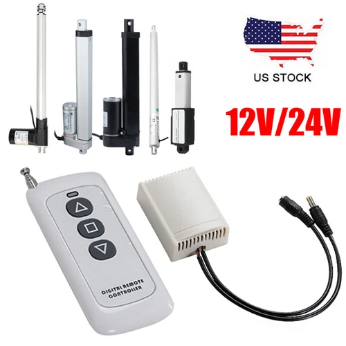 12V 24V Motor Linear Actuator Wireless Remote Controller Forward Reverse Control - Picture 2 of 11