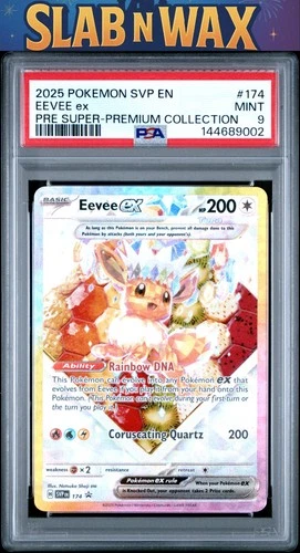 Pokémon 2025 Pokemon Svp En-Sv Black Star Promo Eevee Ex #174 PSA 9