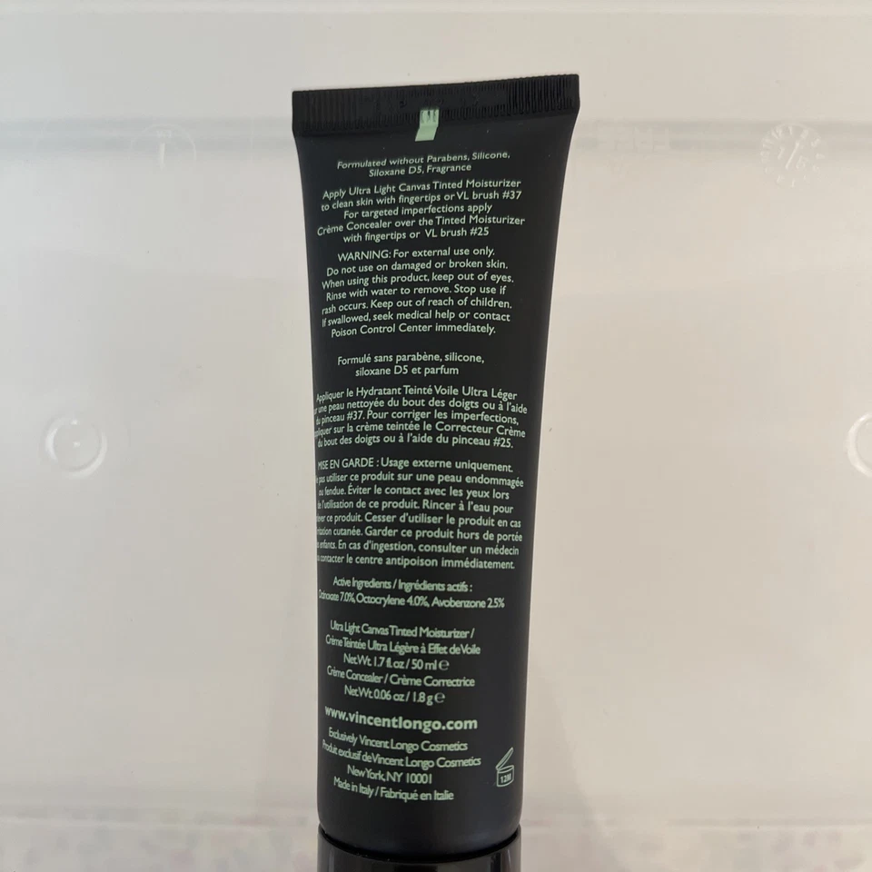 Vincent Longo Ultra Light Canvas Tinted Moisturizer+Concealer Shade #4 & Brush - Image 3 of 4