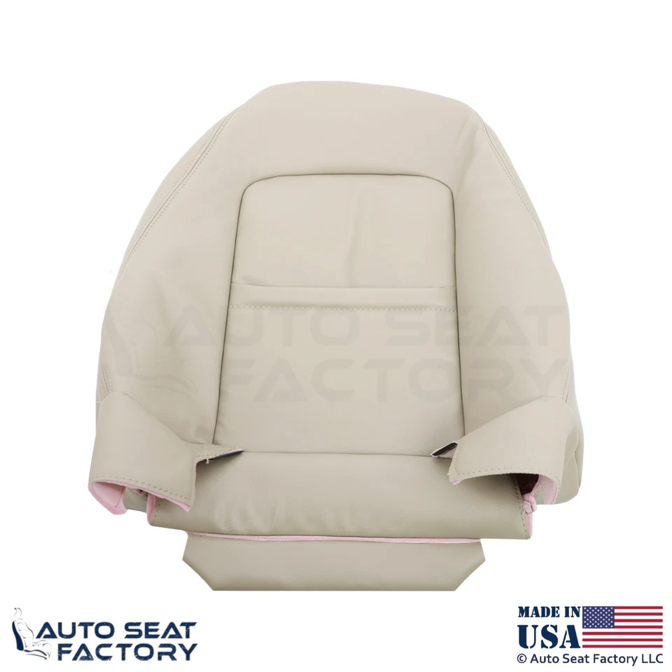 Cubierta de asiento superior de pasajero de cuero genuino para Jaguar XKR XK8 2000-2006 avena Foto 2 de 4