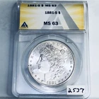 1881 S BU GEM MORGAN SILVER DOLLAR UNC MS 63 U.S. MINT RARE COIN 2537