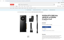 NVIDIA RTX 5880 Ada 48GB DP x4 GDDR6 Graphics Card