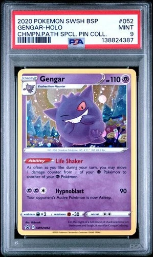 Gengar Promo SWSH: Sword & Shield Promo Cards SWSH052 NM PSA 9