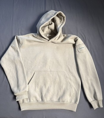Comfrt Travel Essentials Hoodie Cream Size Medium Pullover Sweatshirt