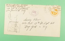 DR WHO 1945 WWII CENSORED APO 709 GUADALCANAL AIRMAIL TO USA R07620