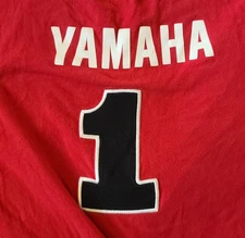Vintage Yamaha Motorcycle Tuning Fork Number 1 Racing T-Shirt Medium Large XL